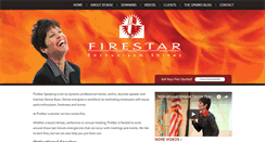 Desktop Screenshot of firestarspeaking.com